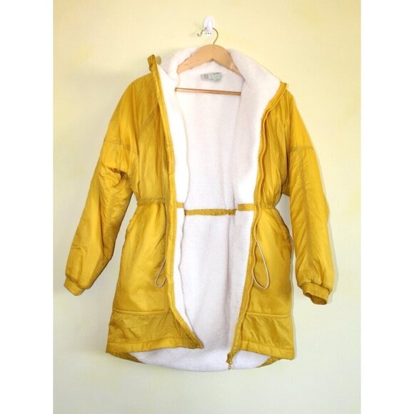 Anthropologie Allyson sherpa Lined Yellow Women's Jacket Size XS Long Sleeves - Picture 10 of 13
